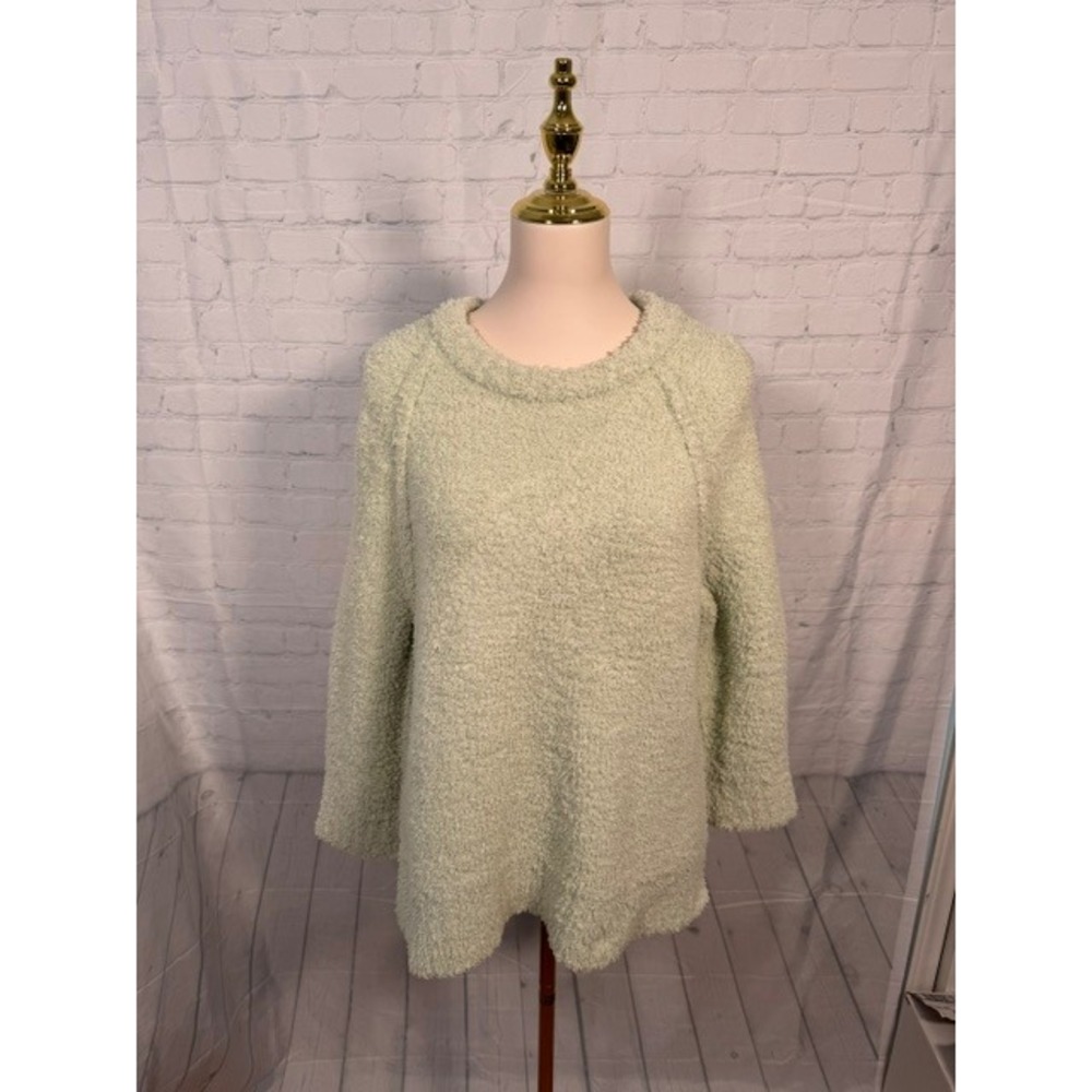 Altar'd State Mint Green Fuzzy Knit Oversized‎ Sweater Women's XS EUC